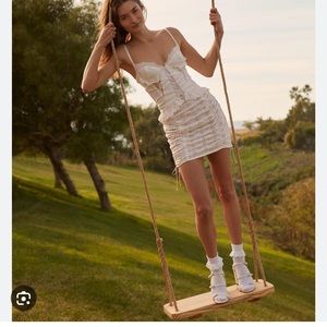 For Love And Lemons White Lace Dress